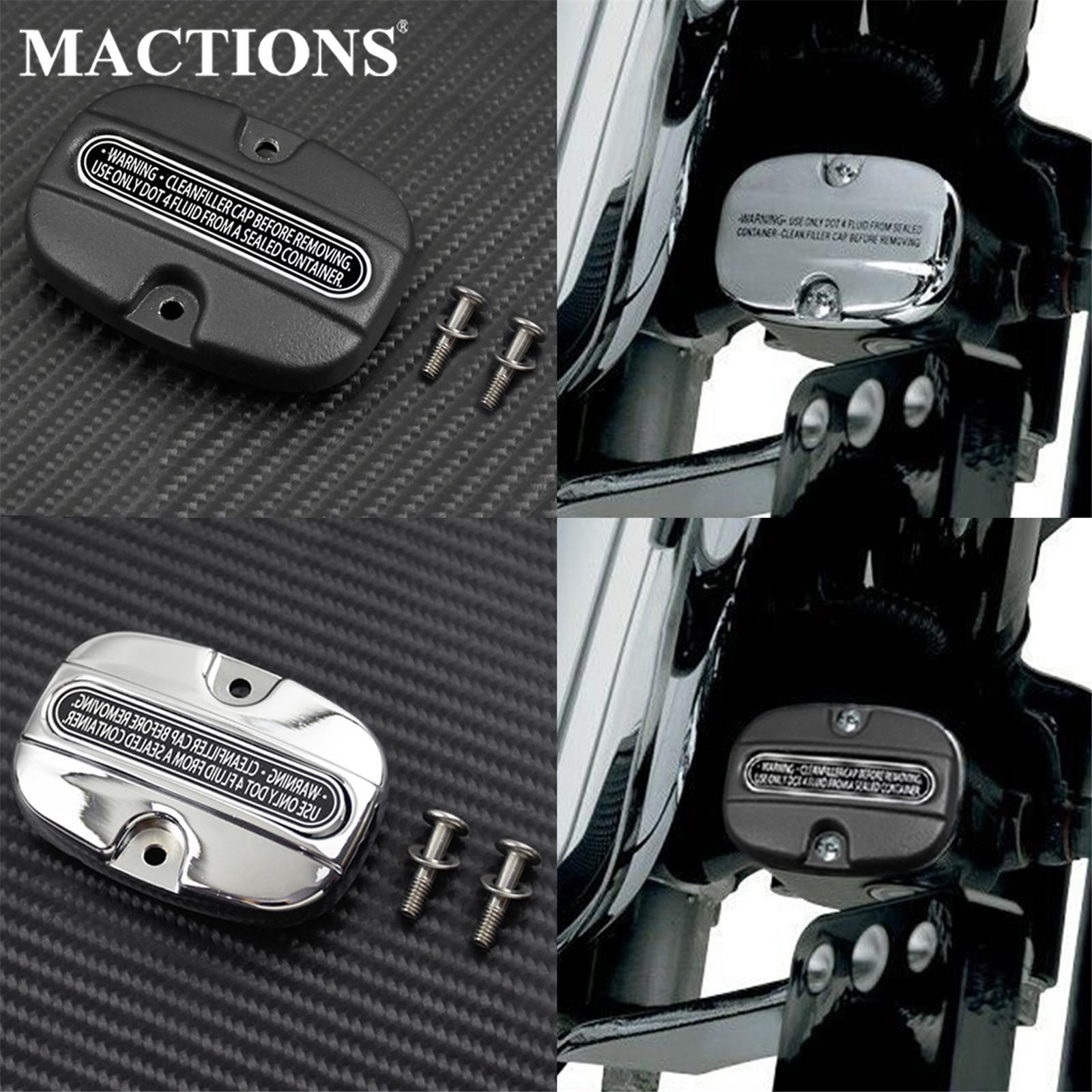 Couvercle de maître-cylindre de frein arrière de moto noir/Chrome pour Harley Touring Street Glide FLHX 2008-2019 FLHR Road King 2008-2025