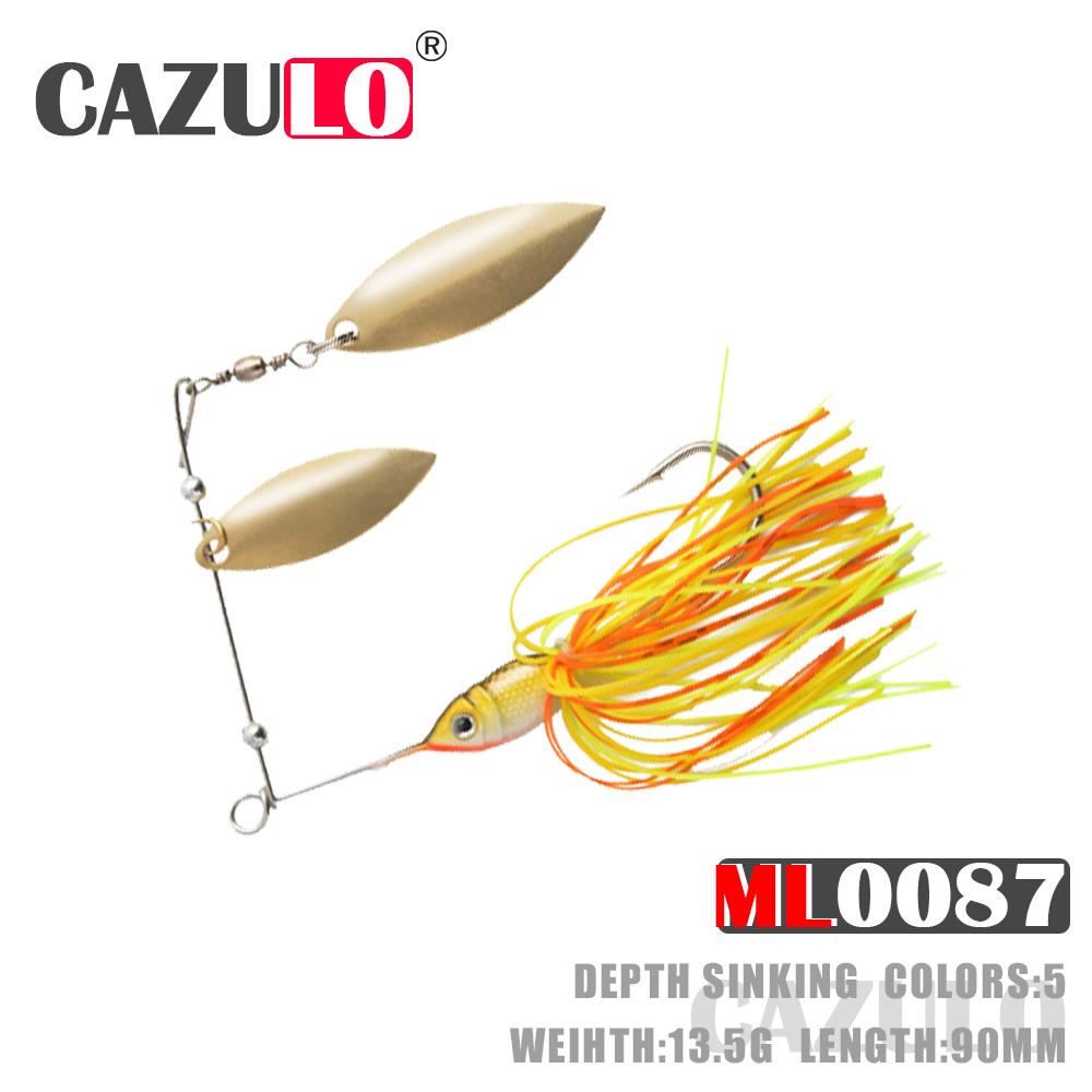 Aksesori Umpan Pancing Spinnerbait Tenggelam Isca Bobot Buatan 13.5G 9Cm Umpan Sendok Wobbler Barang untuk Umpan Ikan Mas