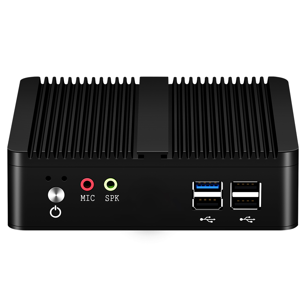 Мини-ПК без вентилятора, Intel Celeron J1900, Поддержка Windows 7/8/10, Linux, Gigabit Ethernet, Wi-Fi, HDMI, VGA дисплей, встроенный компьютер