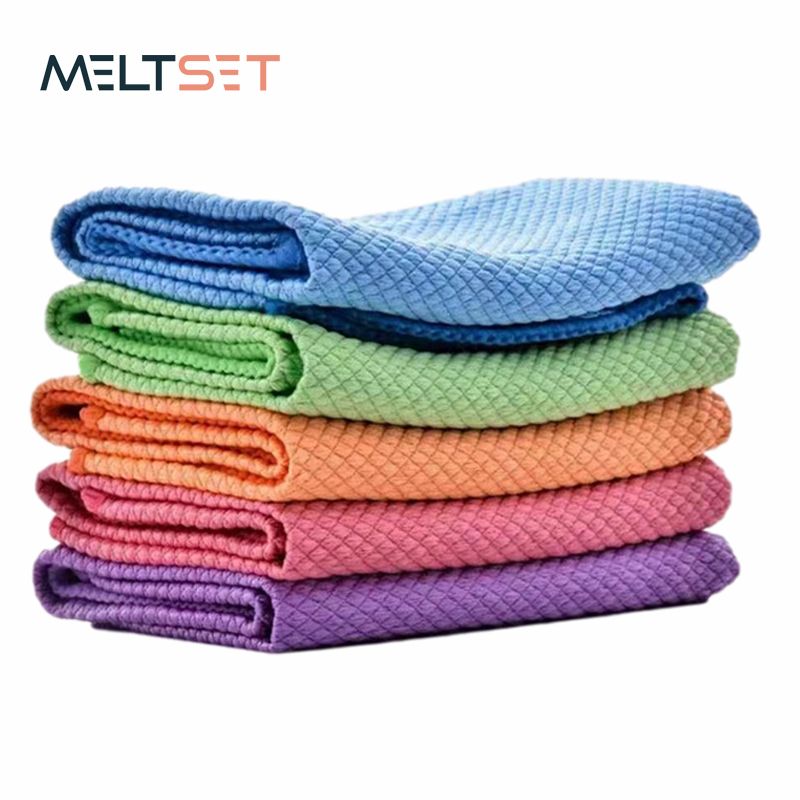Paño de microfibra para lavar platos, toalla de limpieza súper absorbente, paño de limpieza de vidrio para ventana, trapos de limpieza antigrasa para cocina, 5 uds.