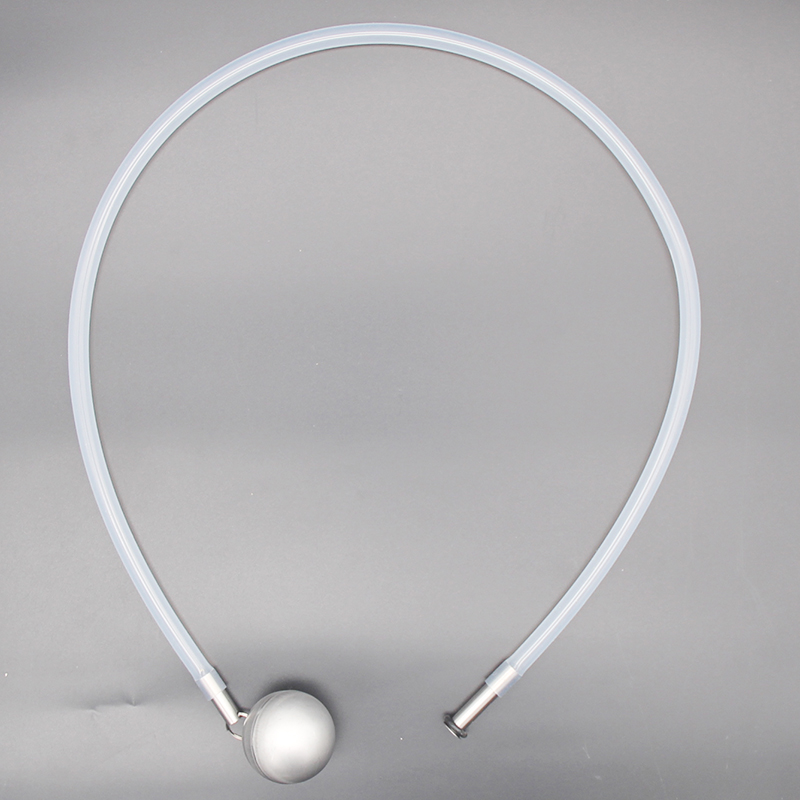 Tubo galleggiante per immersione liquida per fusti di birra, chiusura a sfera e chiusura a perno, fusto di birra, galleggiante a sfera SS, tubo in silicone da 80 cm