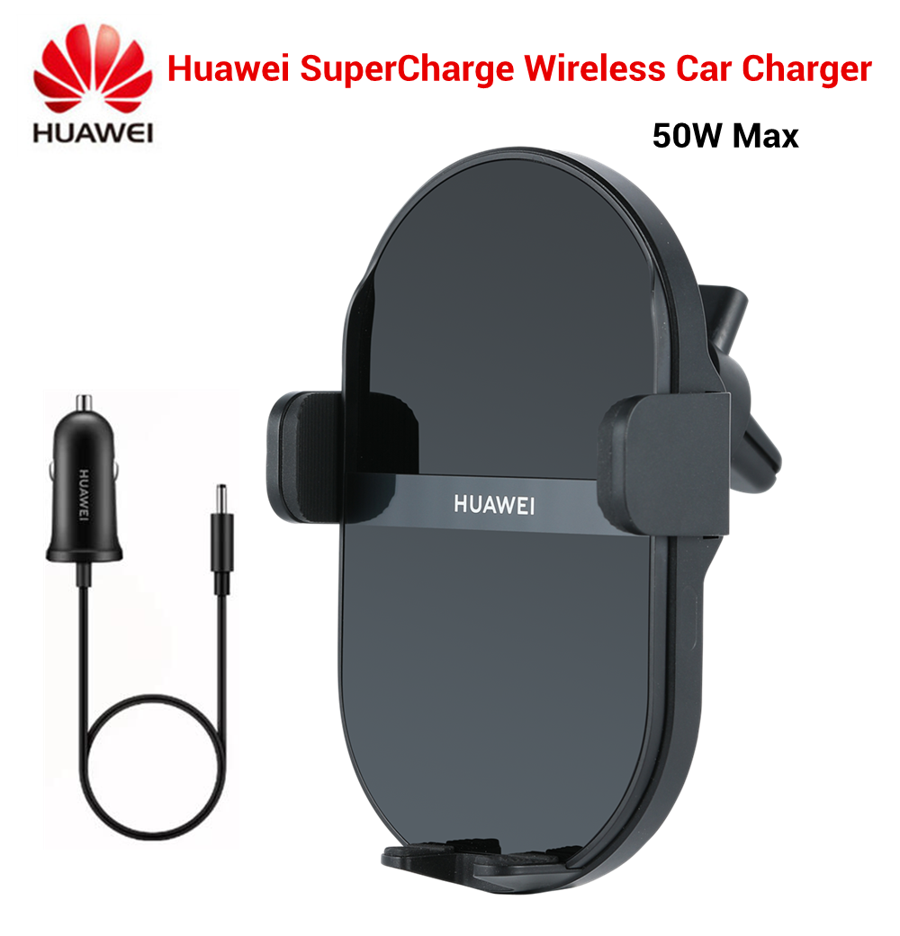 Беспроводное автомобильное зарядное устройство Huawei SuperCharge, 50 Вт, максимальное интеллектуальное крепление с обеих сторон датчика, двойная зарядка, быстрое зарядное устройство с 3D-охлаждением