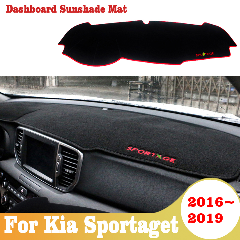 Untuk Kia Sportage 2016 2017 2018 2019 2020 dasbor mobil menghindari bantalan cahaya Platform meja penutup tikar aksesoris karpet