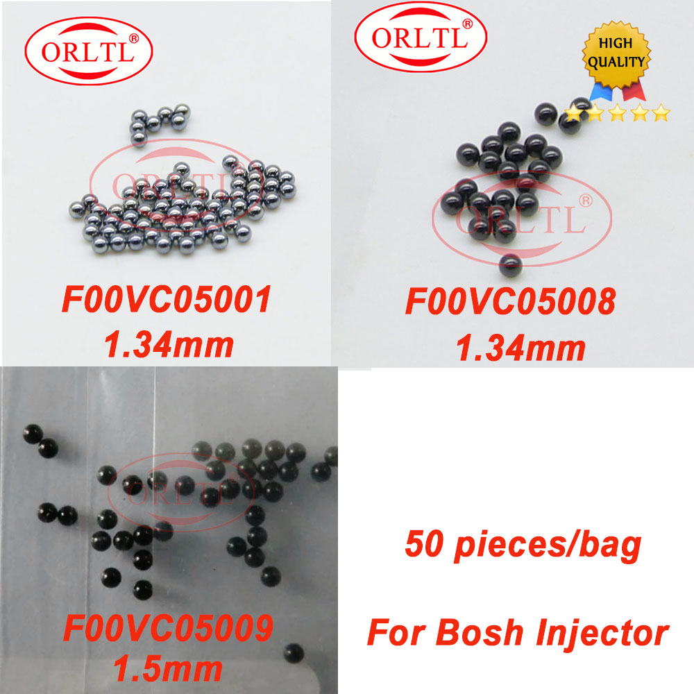 F00VC05001 Bola Katup F 00V C05 001 Bola Perbaikan Injektor Rel Umum F OOV C05 001 Diameter Bola 1.34Mm (50 Buah/Lot)