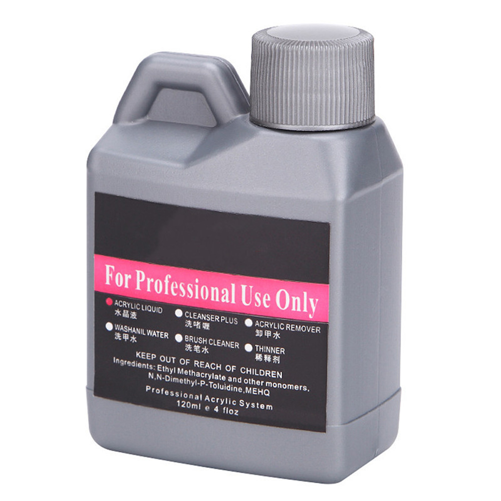 120 ml/Flasche EMA Acryl Flüssiges Monomer Kristall Nagelzubehör für professionelle Tauchschnitzerei Nail Art Verlängerung Acrylpulver