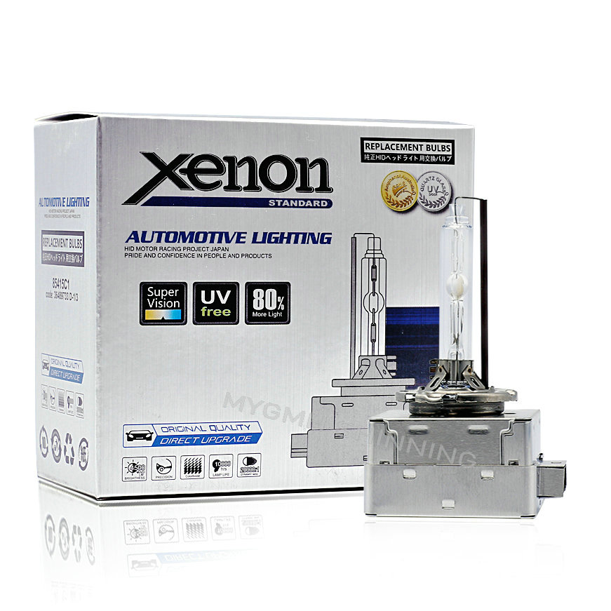 Lâmpada xenon para carro, 2 peças, alto brilho, farol hid, 4300k, 6000k, 8000k, d1s, d2s, d3s, d4s