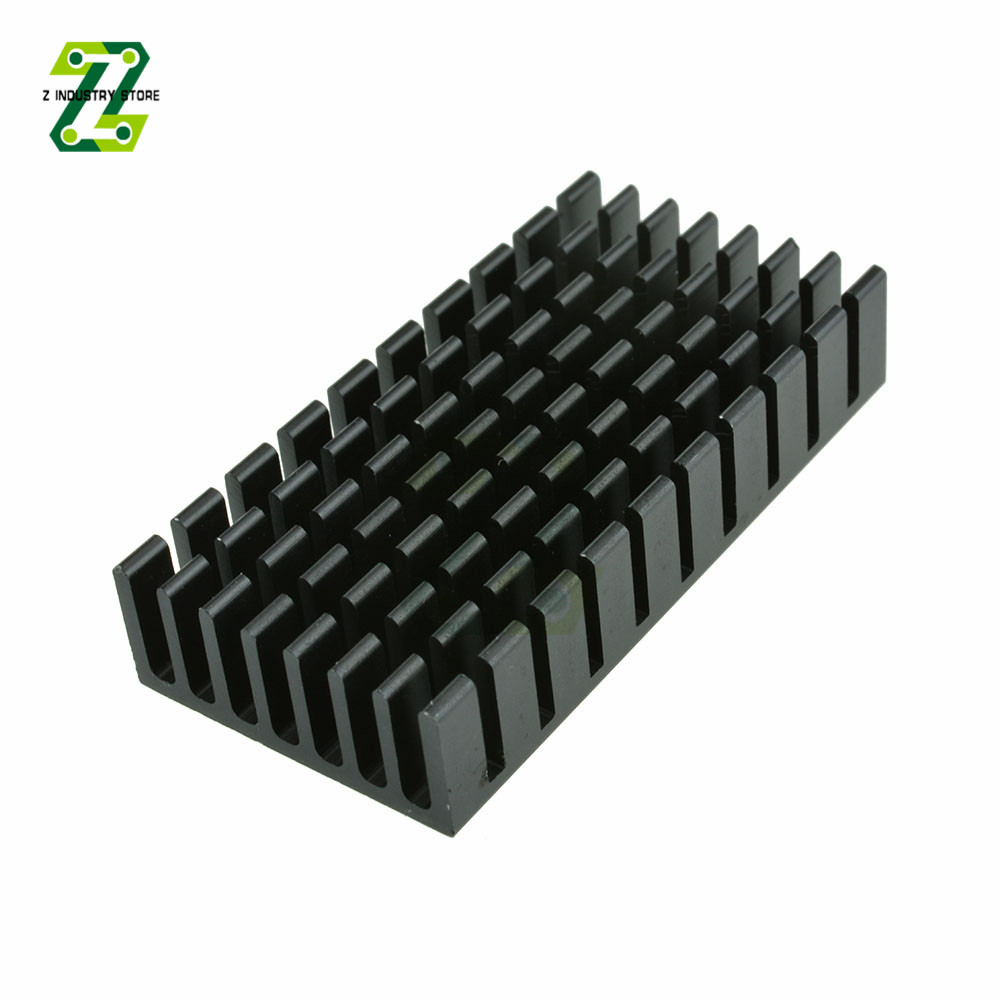 50 x 25 x 10 mm schwarzer Aluminium-Kühler-Motherboard-Chip-Kühlkörper