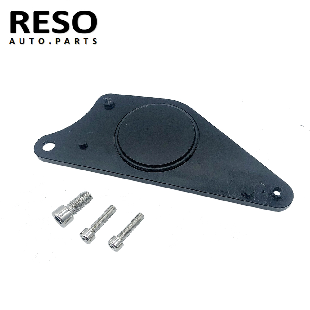 Placa de leva Billet solución negra compatible con adaptador para Subaru BRZ 2013-2016 Scion RSC152