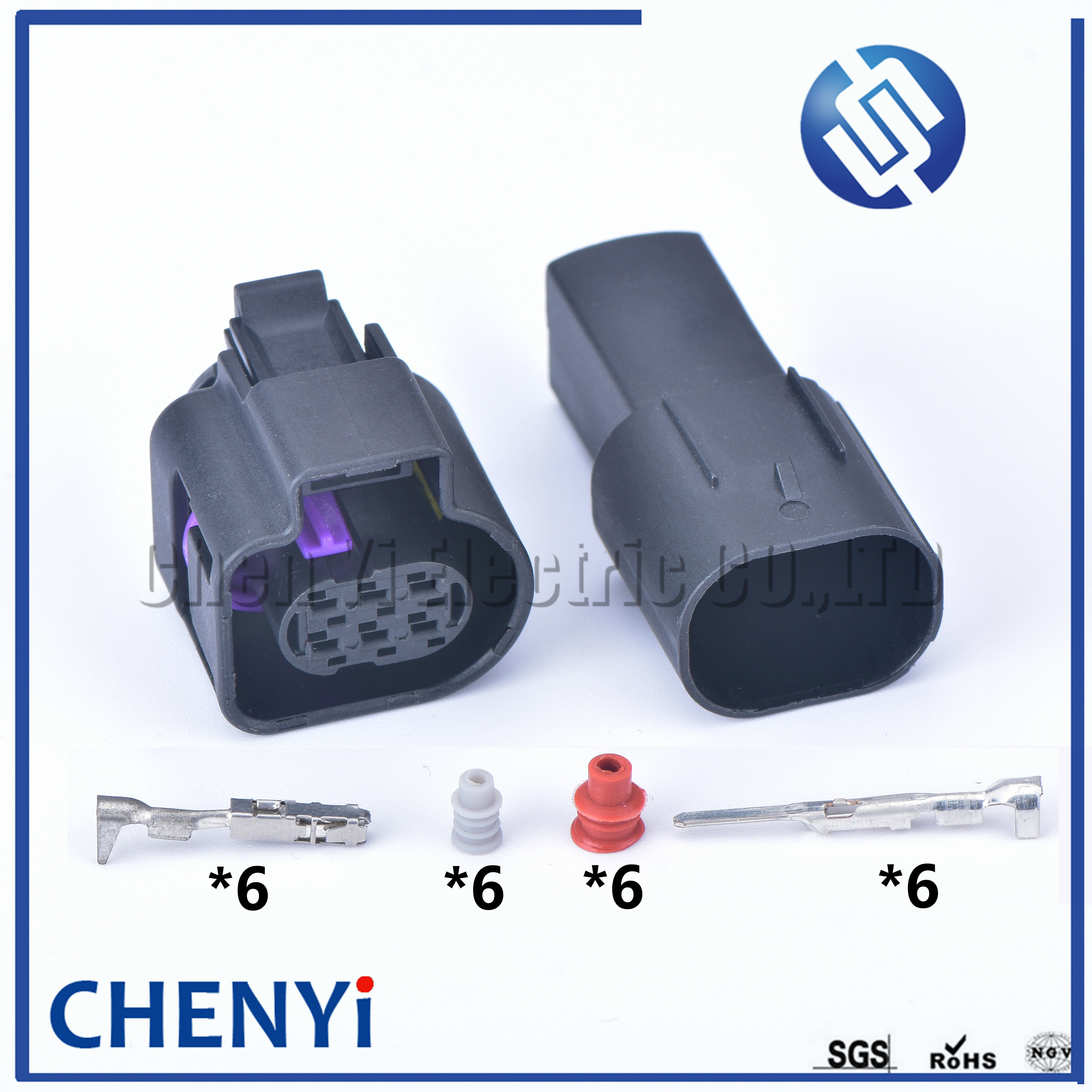 Connecteur de capteur d'oxygène à large bande, 1 jeu de 6 broches, femelle ou mâle(1.5) LSU 4.9 1928404669   4H 0973713   4H0 973 713