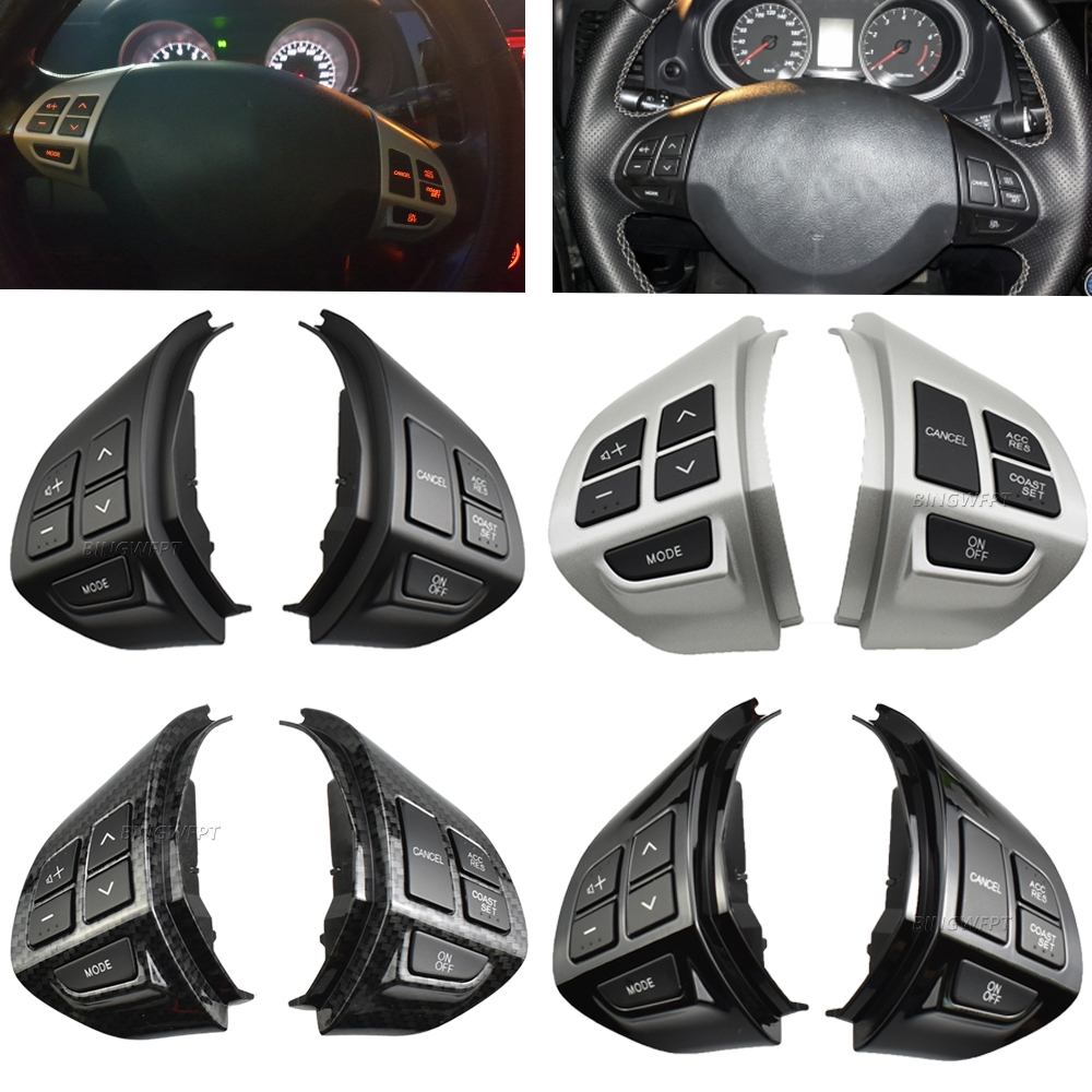 พวงมาลัยมัลติฟังก์ชั่นปุ่ม Cruise Control SWITCH (4 สี) สําหรับ MITSUBISHI LANCER OUTLANDER ASX 2007 - 2011