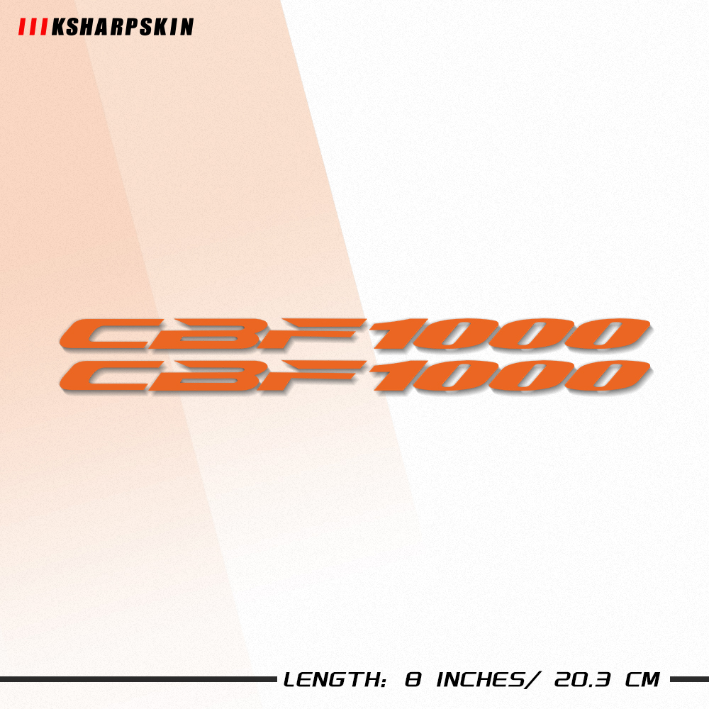 Stiker Motor Sepeda Tangki Bahan Bakar Stiker Roda Helm MOTO Tahan Air Reflektif Logo Decal untuk HONDA CBF1000 Cbf 1000