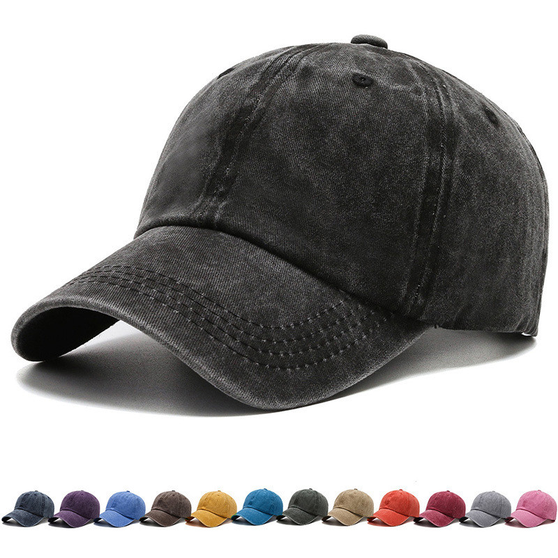 Frauen Männer Baumwolle Solide Baseball Kappe Vier Saison Mode Snapback Hut Im Freien Einfache Vintage Visier Beiläufige Kappe Hut Für Frauen Männer