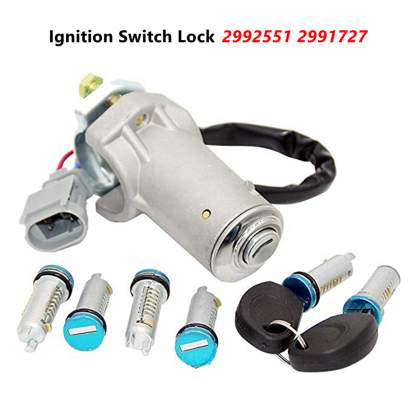 Barril de ignición para cerradura de puerta Iveco Daily, juego de cerradura de puerta, 6 barriles, 2992551, 2991727, 2000