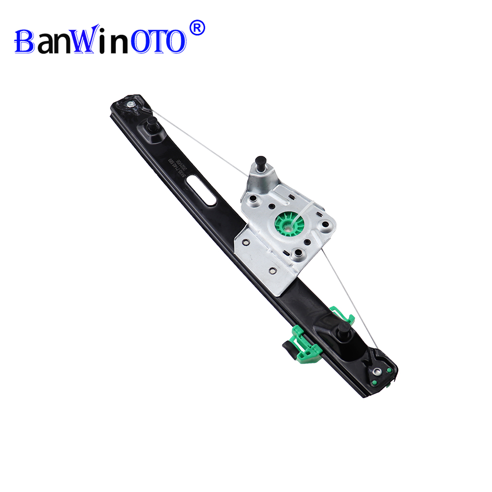 ด้านหลัง Power Window Regulator ไม่มีมอเตอร์ Replacement Fit สำหรับ BMW E90 E91 323i 325i 328i 330i 335i M3 51357140589 51357140590