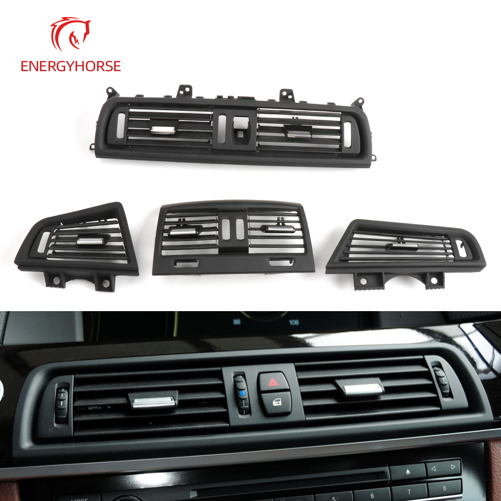 Cubierta de Panel de rejilla de salida de aire acondicionado delantero y trasero de coche, para BMW serie 5, F10, F11, F18, 520, 523, 525, 528, 530, 535