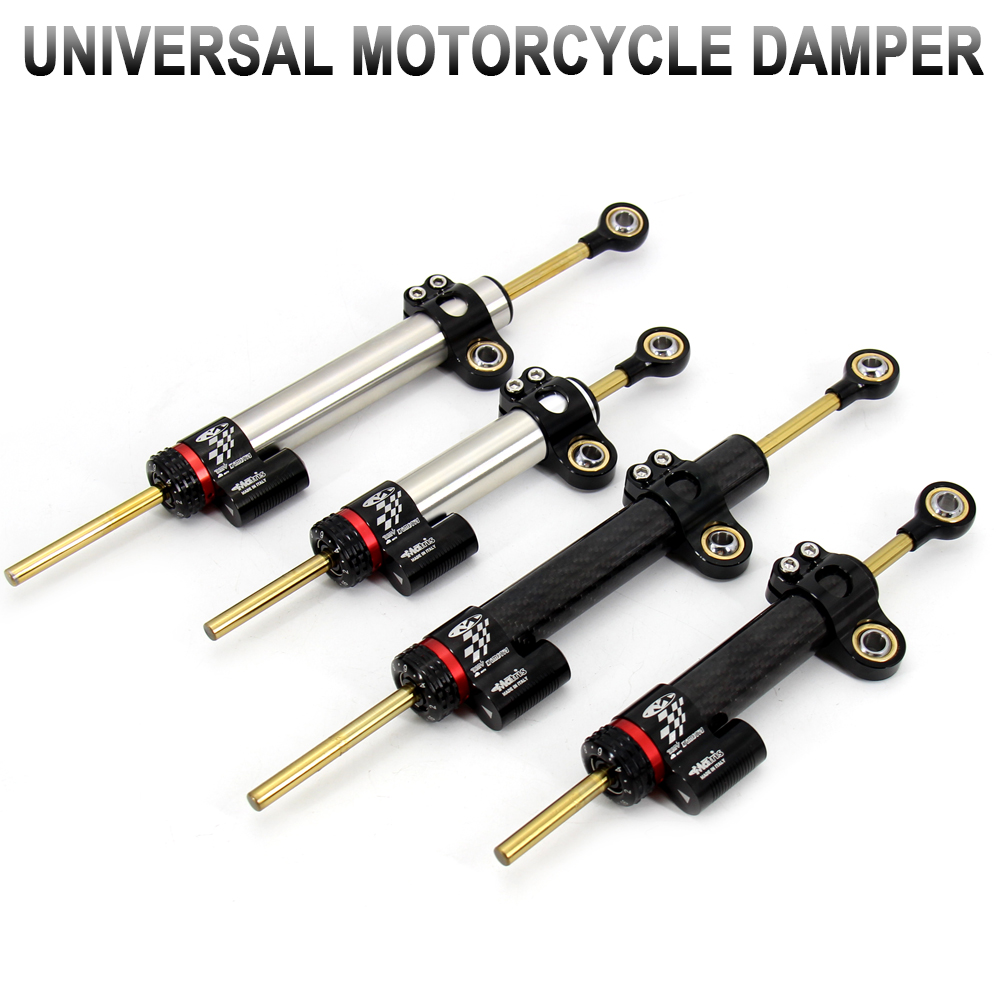 Stabilisateur d'amortisseur de direction réglable universel pour moto, 345mm 255mm, pour Yamaha MT10 MT-07 MT09 ZX6R YZF R6 CBR650R CB1000R
