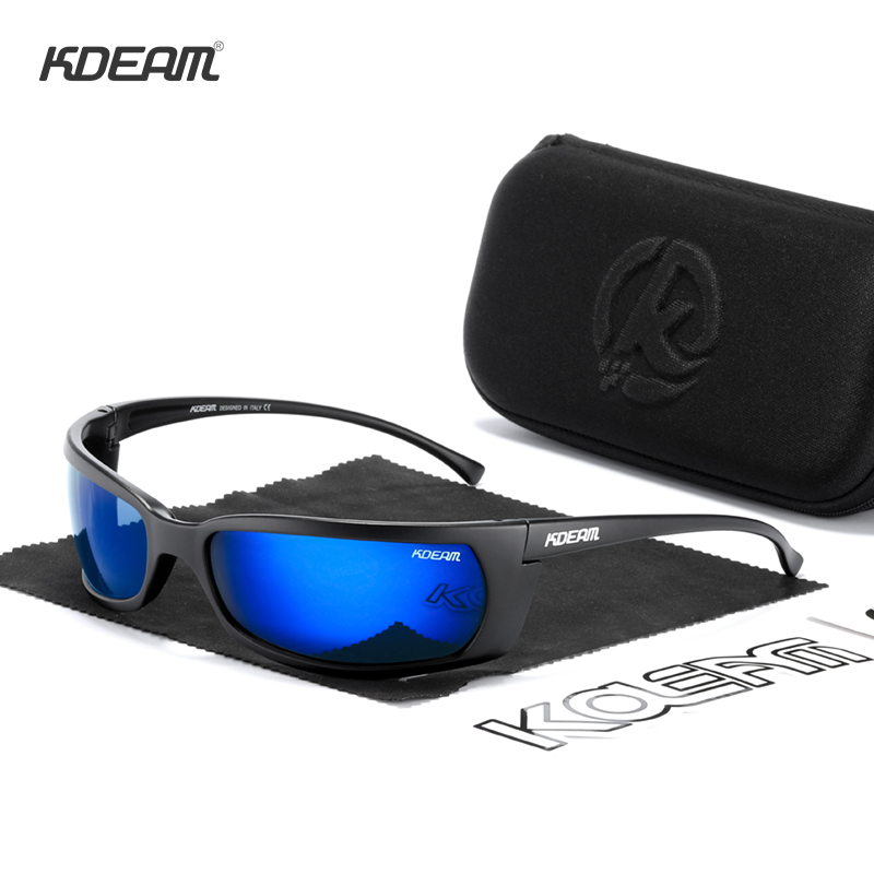 KDEAM Nuovi 2020 Occhiali UV400 Occhiali da sole polarizzati da uomo Occhiali da sole a forma unica unisex con scatola originale KD7704