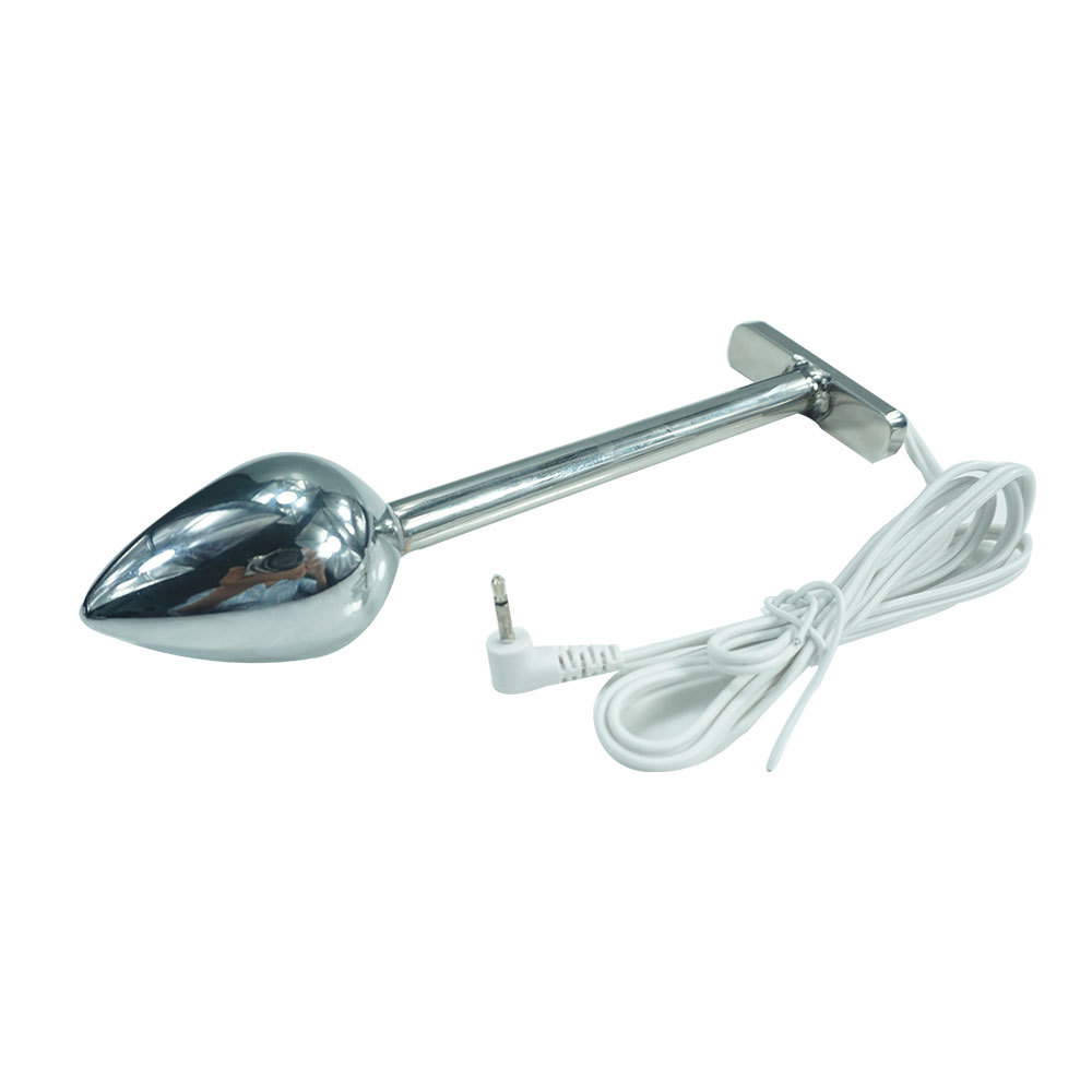 Electro Shock Plug anale lungo Plug anale in metallo bipolare Dildo stimolazione elettrica masturbatore giocattoli sessuali per uomo donna