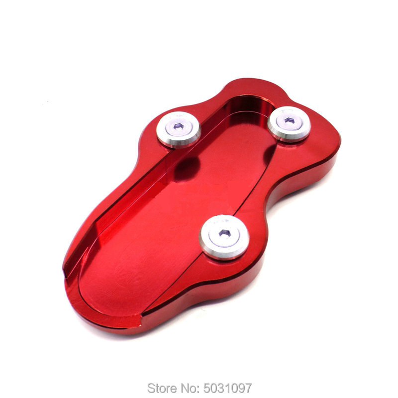 Motocicleta modificado kickstand pé suporte lateral extensão almofada placa de apoio para kawasaki vulcan vn 900 vn900 clássico 2006-2015