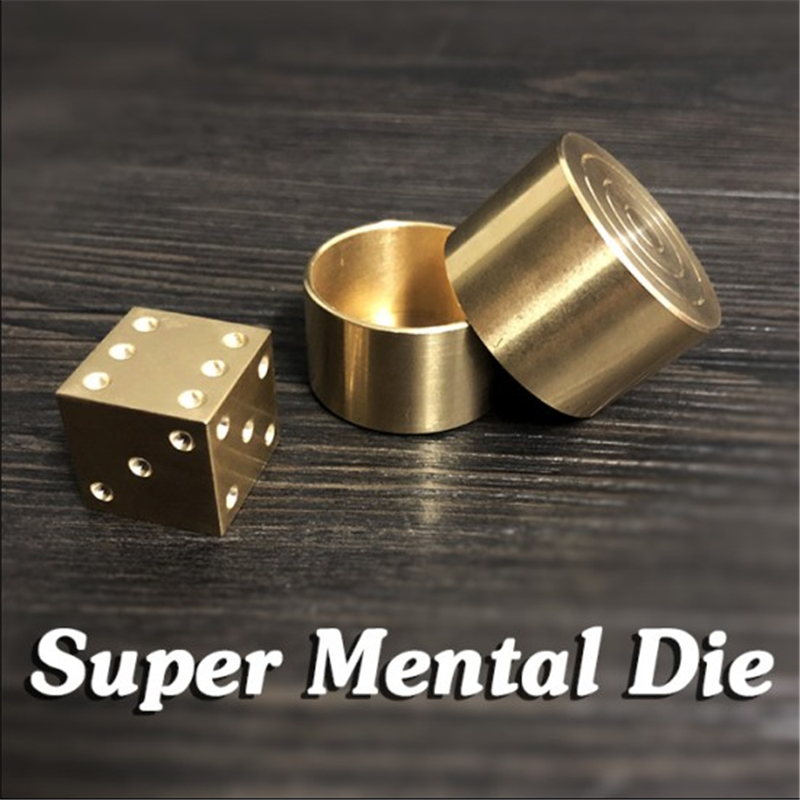 Super Mentale Die (Koper) Goocheltrucs Podium Close-Up Magia Dobbelstenen Nummer Voorspelling Magie Metalisme Gimmick Prop Accessoires