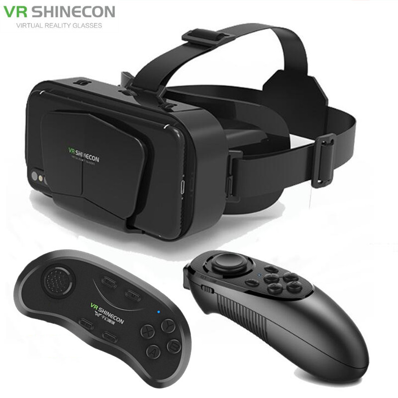 Оригинальный G10 IMAX гигантский экран VR очки 3D коробка виртуальной реальности Google картонный шлем для смартфона 4,7-7 дюймов, соответствующий джойстик