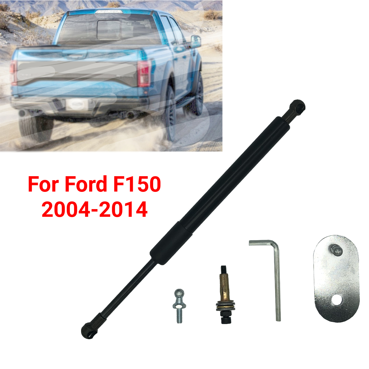 DZ43200 สำหรับ Ford F150 2004-2014 สำหรับ Dodge RAM 2009-2018 ชุดช่วยชะลอการเปิดฝาท้ายกระบะท้าย