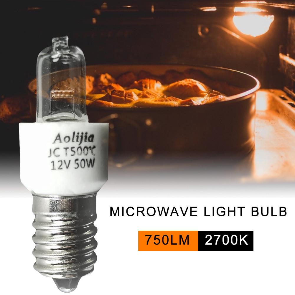 Żarówka do piekarnika 50 W 12 V E14 Kuchenka mikrofalowa Lampa odporna na wysokie temperatury 500℃ Suszarka do żarówek halogenowych do kuchenek mikrofalowych Dropship