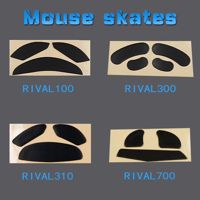 3M Mouse Skate untuk Steelseries Rival 3 700 710 600 650 500 310 300 300S 110 100 95 Penyelamat Optik 0.6Mm Mouse Gaming Nirkabel