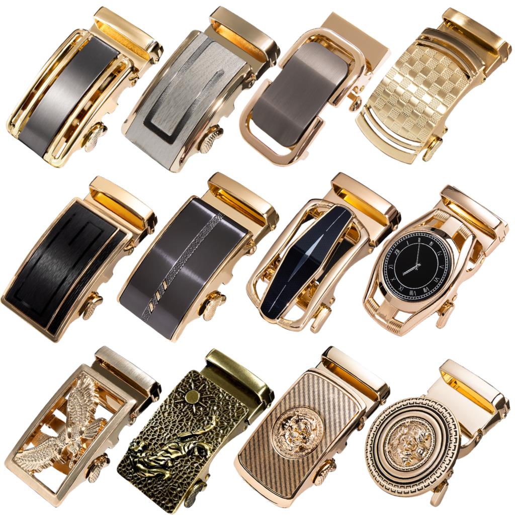 60 Loại Kim Loại Nam Relacement Dây Đai Khóa Nút Trượt Khóa Mà Không Dây Đen Vàng Xanh Dương Cho 3.5 Cm Ratchet Thắt Lưng chỉ