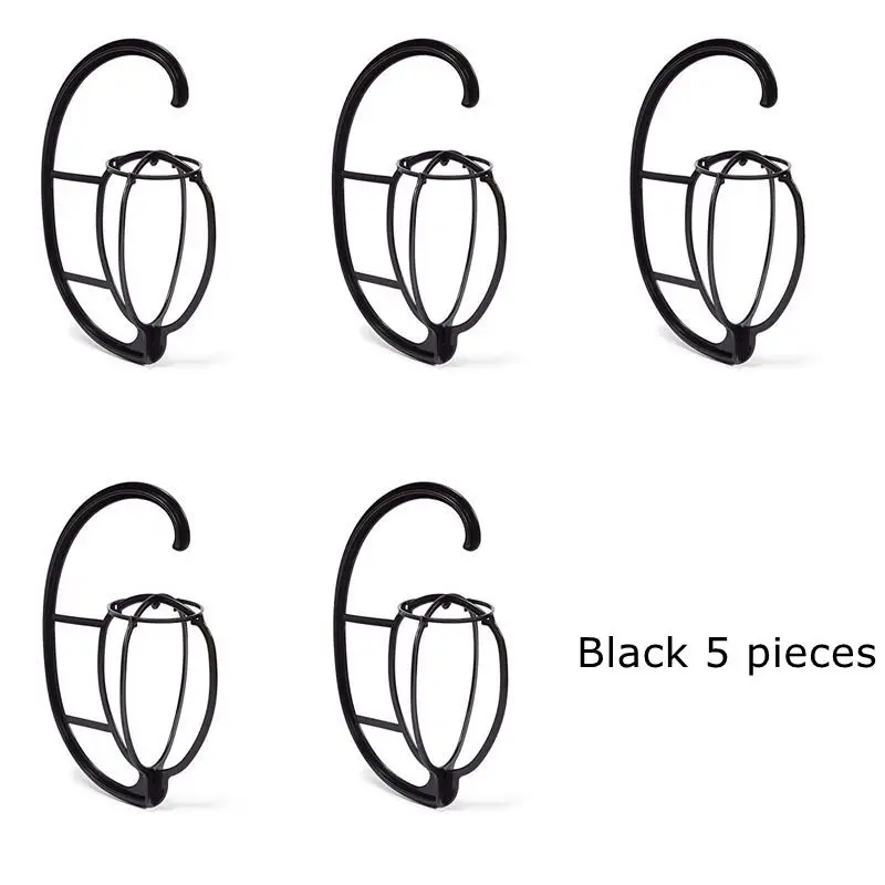 5 Pieces/Lot Wig Stands Portable Wig Hanger Salon Barber Hanging Hats Holder Display Stand