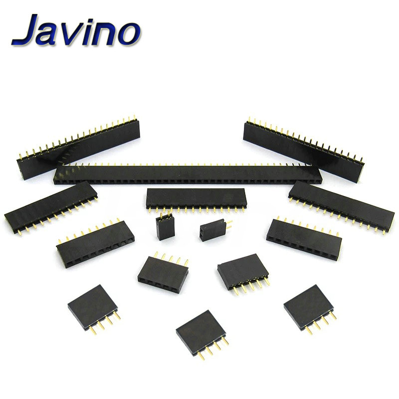 10 SZTUK 2,54 mm jednorzędowe złącze żeńskie z gniazdem pinowym 1*2p 3p 4p 5p 6p 7p 8p 9p 10p 12p 14p 16p 20p 40p Złącze pinowe