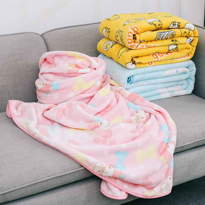 7 Stile Kawaii Anime Flanelldecke Japan Schlafzimmer Sofa Bequeme warme Flanelldecke Tagesdecke auf der Bettdecke Decke