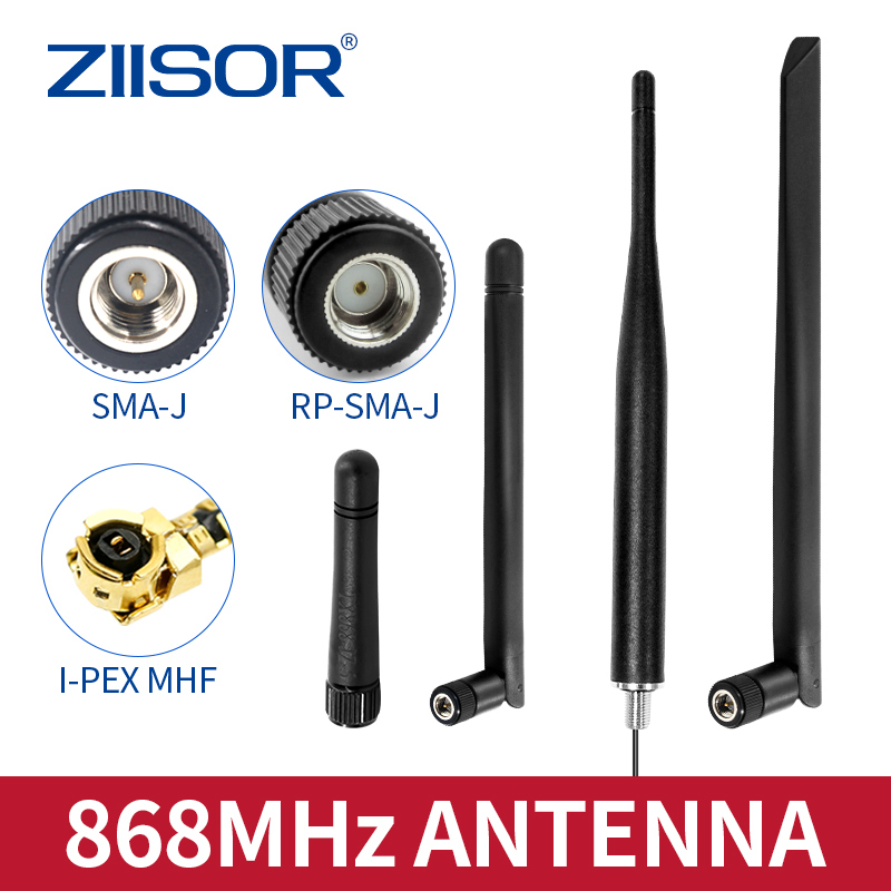 Antena LoRa 868 MHz, Antena Omnidireccional RP SMA Macho, Mini Antena de 868 MHz para Módulo Inalámbrico, Antena Plegable