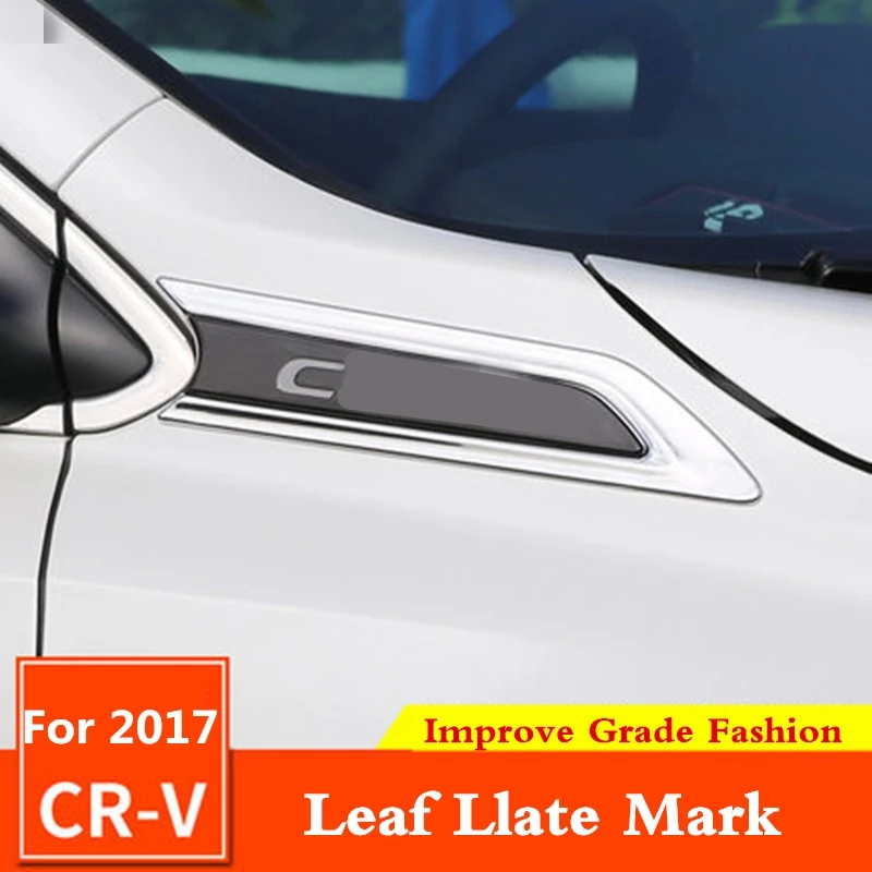Fender Folha Placa Marca Adesivo, Decoração Padrão Do Corpo, Emblema Da Ala Lateral, Honda CRV 5TH 2017 2018 2019 2020 2021