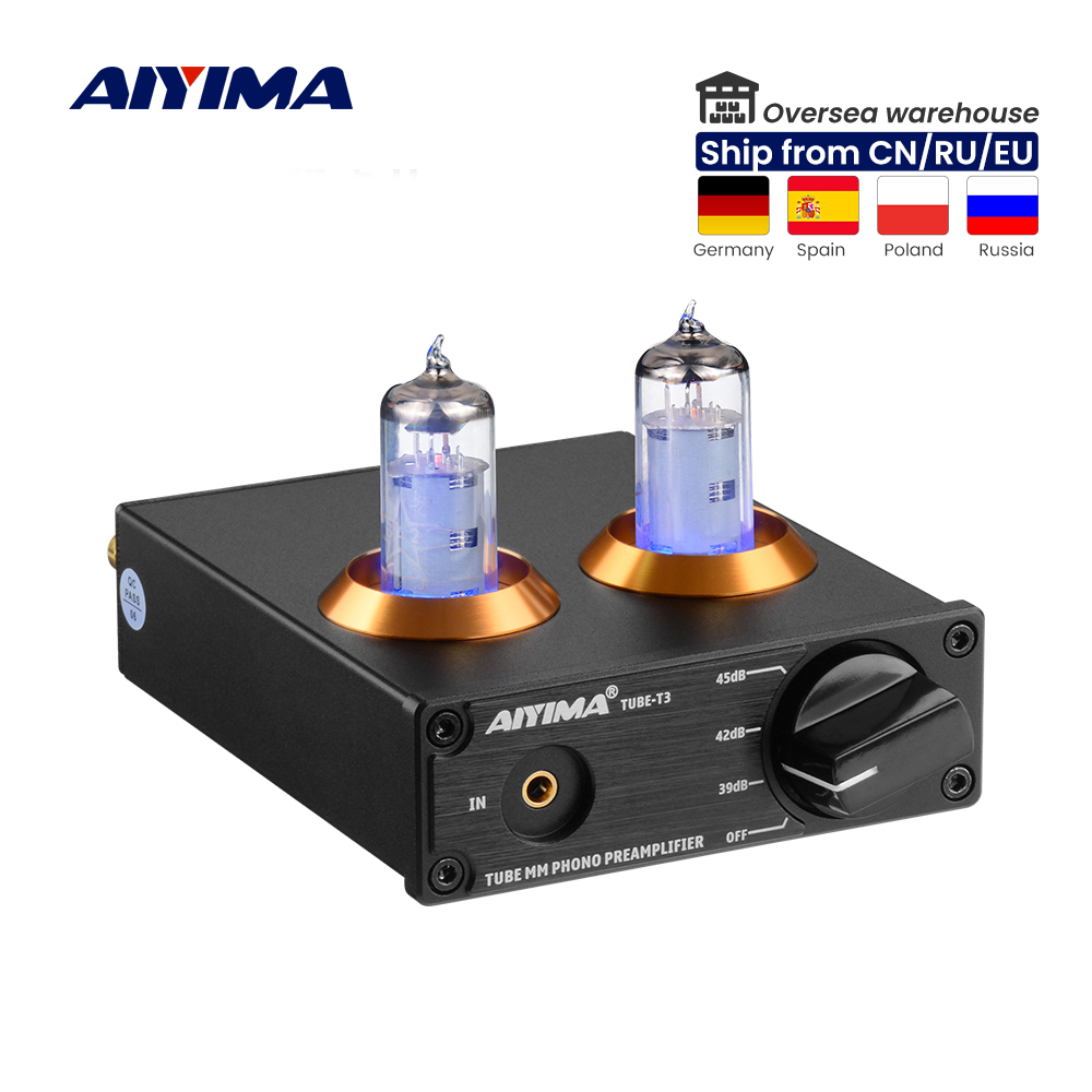 AIYIMA Tube T3 HiFi przedwzmacniacz karta audio rura próżniowa 6A2 przedwzmacniacz gramofonowy przedwzmacniacz gramofonowy DIY wzmacniacze dźwięku mocy