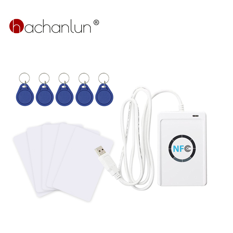 Считыватель NFC ACR122U, USB, бесконтактная смарт-карта Ic и записывающее устройство Rfid, копировальный аппарат, дупликатор 13,56 МГц, Nfc клон, смарт-чип-карта