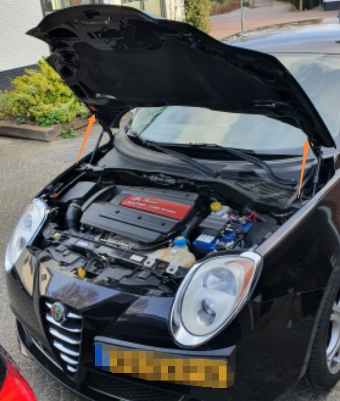 Amortecedor dianteiro do castelo dianteiro, para alfa romeo mito hatchback, 2008 a 2018, suporte de elevação, modificação de gás, absorvedor