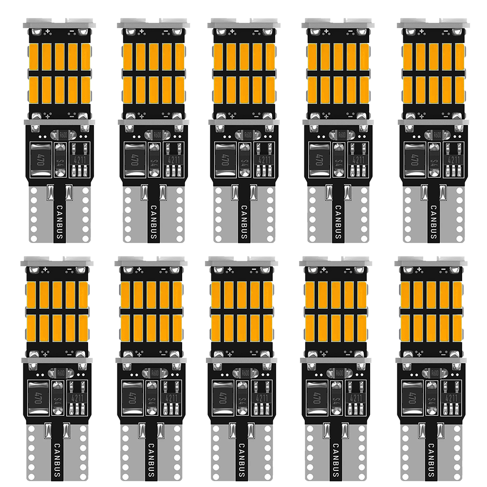 10x T10 W5W Auto Led Canbus Lamp Voor Ford Focus 2 3 Fiesta MK2 MK3 Mondeo MK4 Fusion Ranger Interieur lichtkoepel Leeslampjes