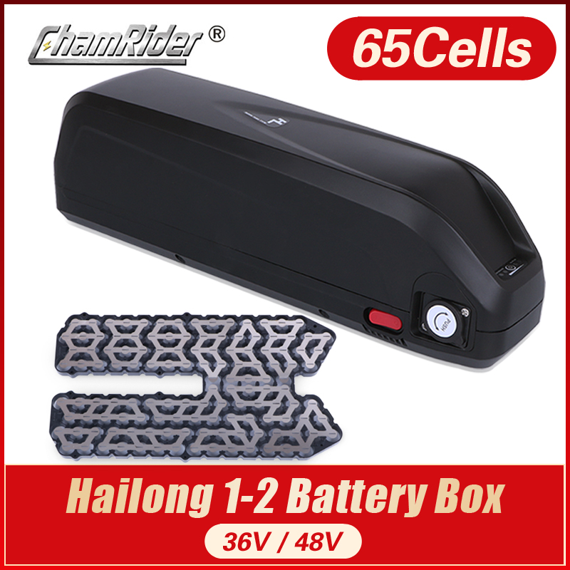 HaiLong-Electric Bike Battery Box Case, E-bike, Down Tube, Case with USB, 5V Output, 10S, 6P, 13S, 5P, Nickle Strips, SSE-077