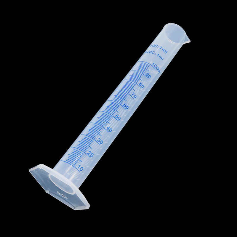 1 pçs 100ml copo de medição plástico cilindro cozinha líquido azul escala ferramenta ferramenta laboratório químico dchool ferramenta laboratório