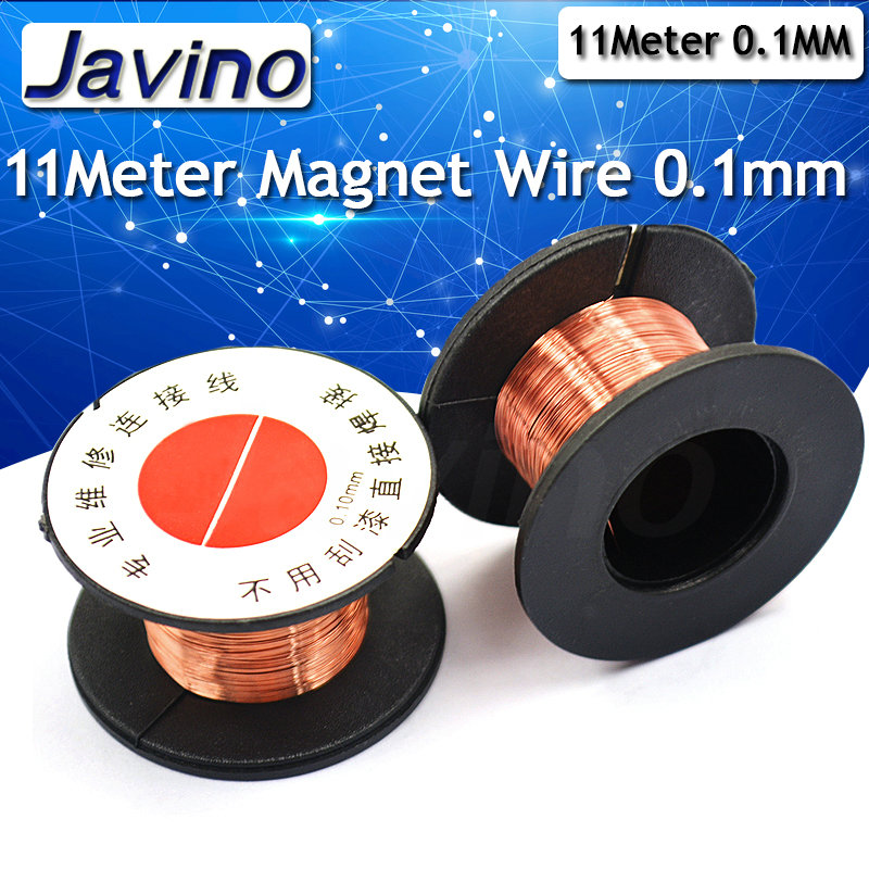 11Meter Magnet Kawat 0.1 Mm Kawat Tembaga Berenamel Magnetic Coil Winding untuk Membuat Elektromagnet Motor Model Kawat Tembaga