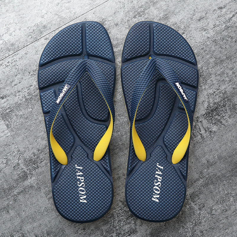 Chinelo Masculino Azul da Moda, Antiderrapante, Tamanho Grande 48, para Praia e Uso Interno