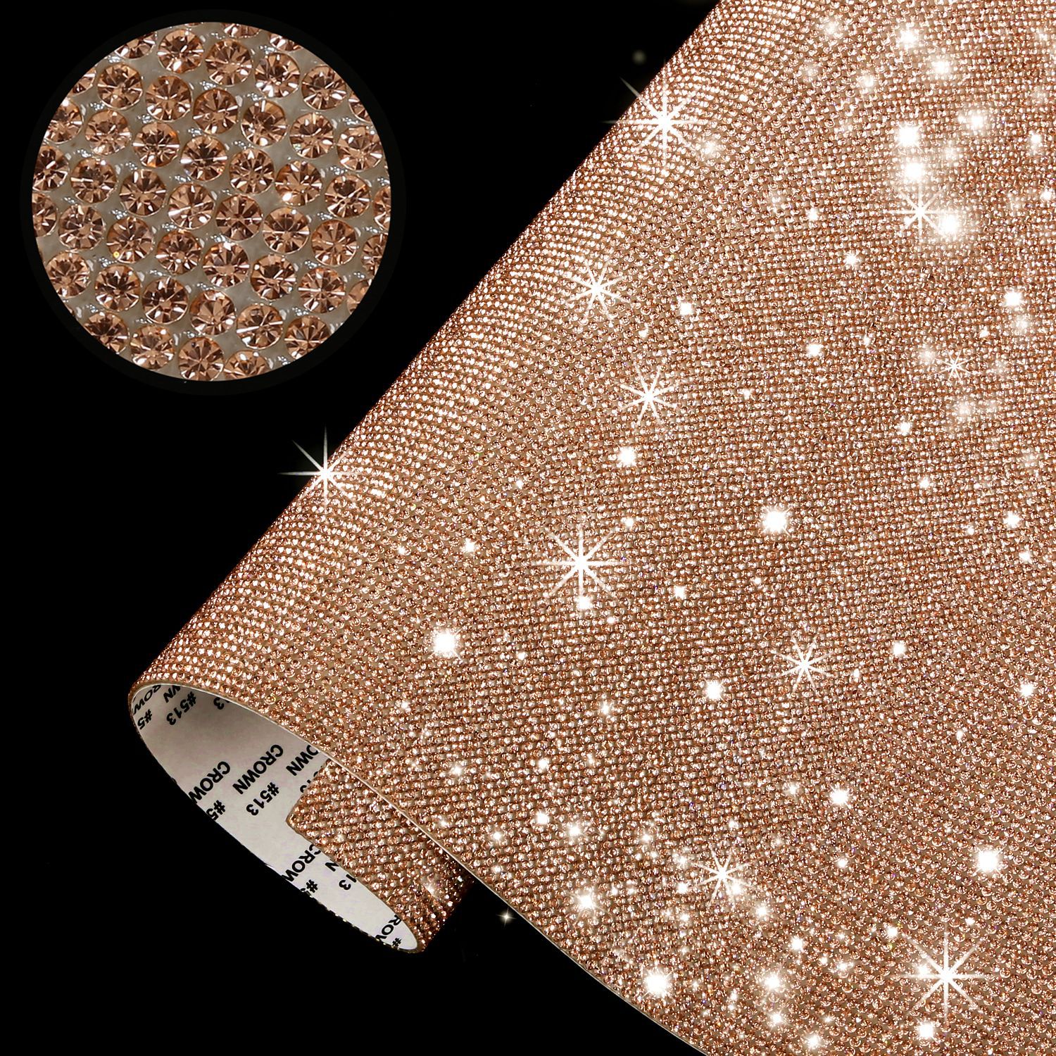 Pegatina de diamantes de imitación autoadhesiva, lámina de 12x20cm, adorno de purpurina, aplique de cristal, bricolaje, decoración del hogar, regalos, decoración automática, nuevo