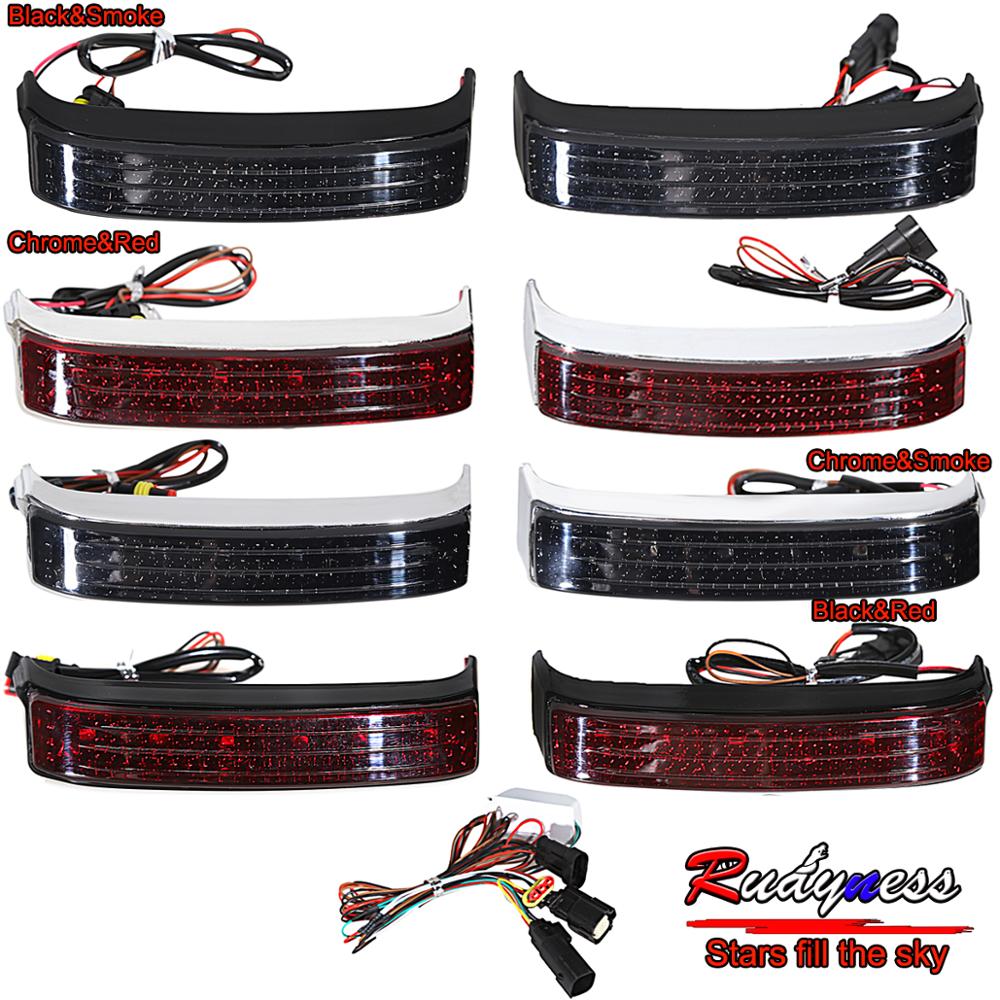 Motorrad Led Sattel Drehen Lampe Licht Laufen Bremslicht Für Harley Touring Road King Electra Street Glide CVO Begrenzte 2014-2021