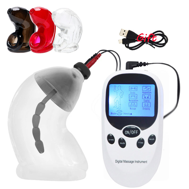 Kit de descarga eléctrica Bdsm, estimulación eléctrica, enchufe para pene, jaula para pene, sonidos uretrales, dilatador de catéter, juguetes sexuales para masturbación de hombres
