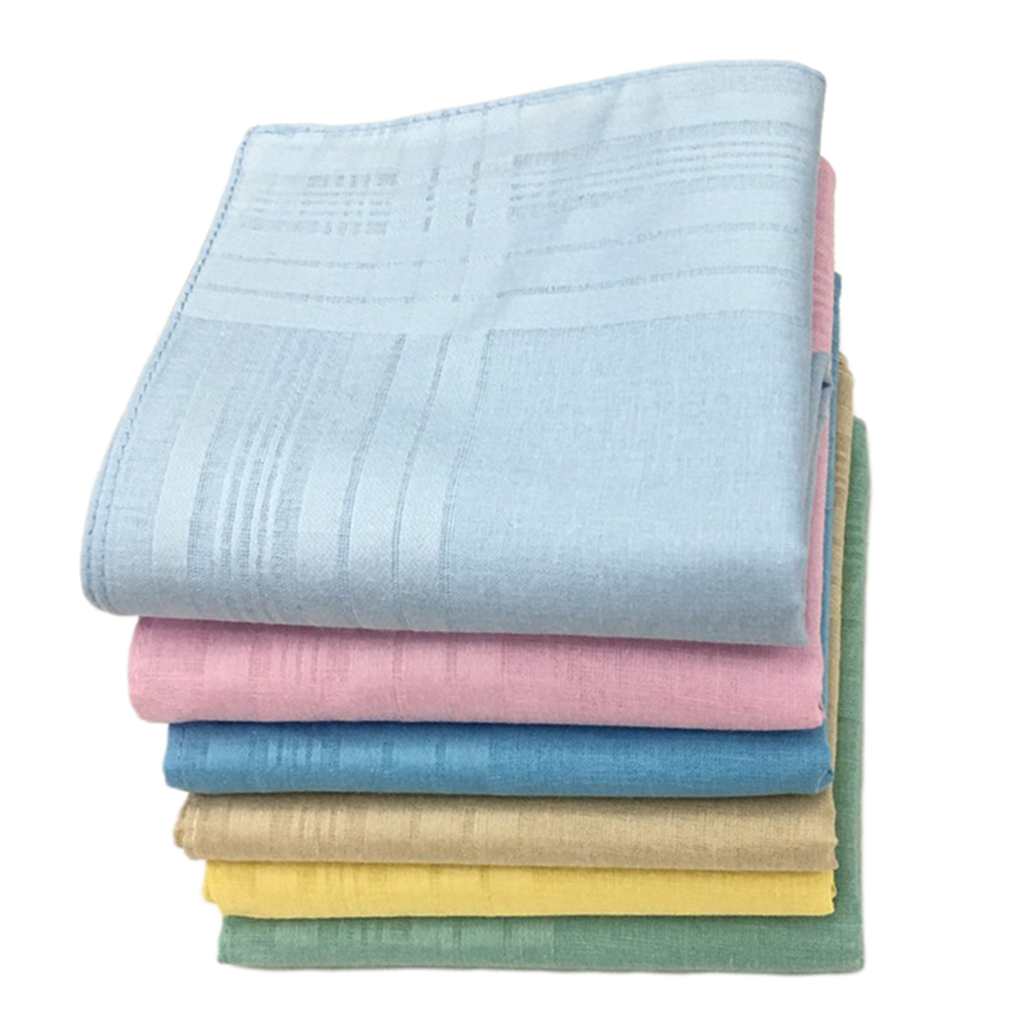 Lenços de algodão puro para homens e mulheres, Square Party Hankie, Towel Lot, 12x