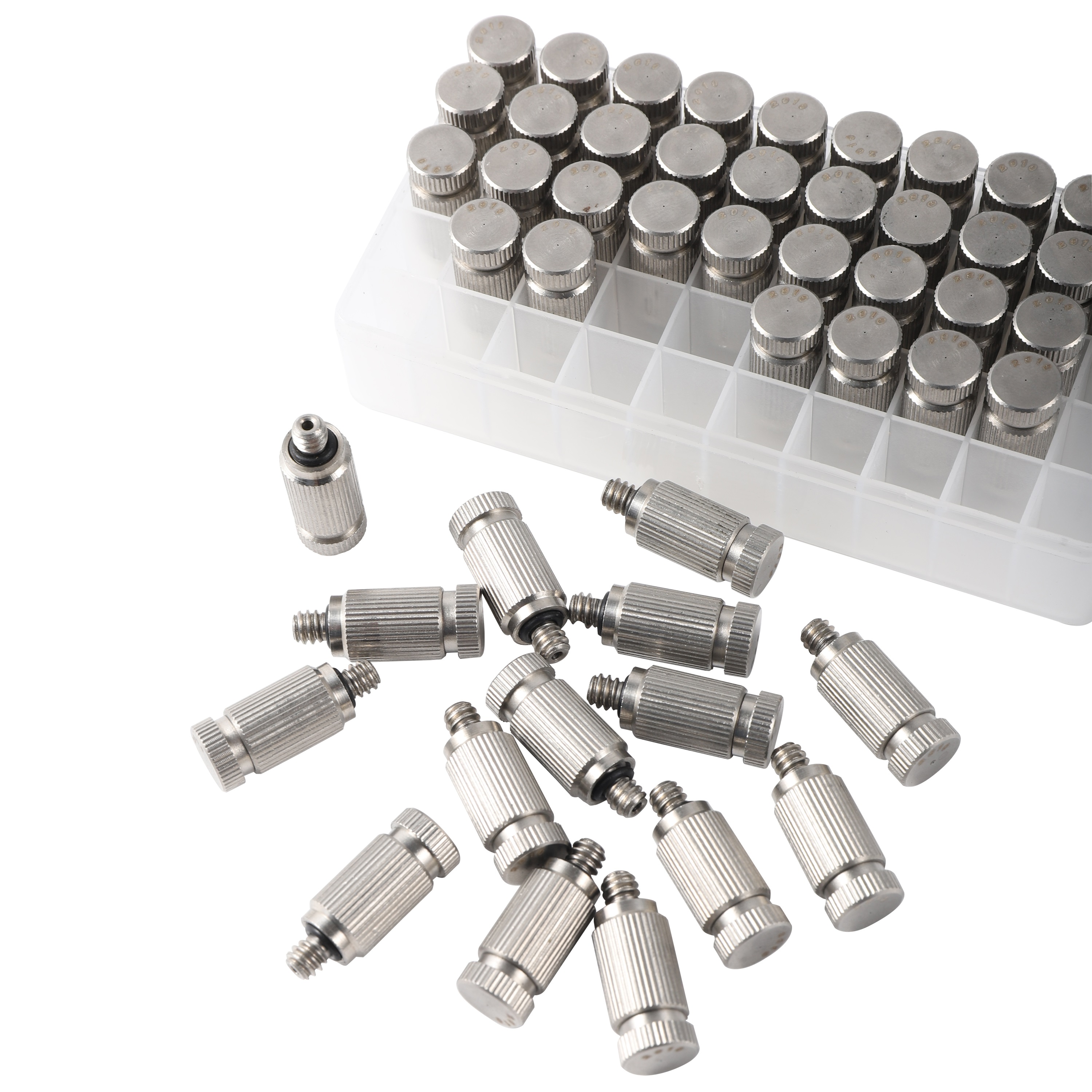 304 Stainless Steel 3/16" Thread High Pressure Atomization Nozzle Garden landscaping Cooling Humidify Disinfection Sprayer 50Pcs