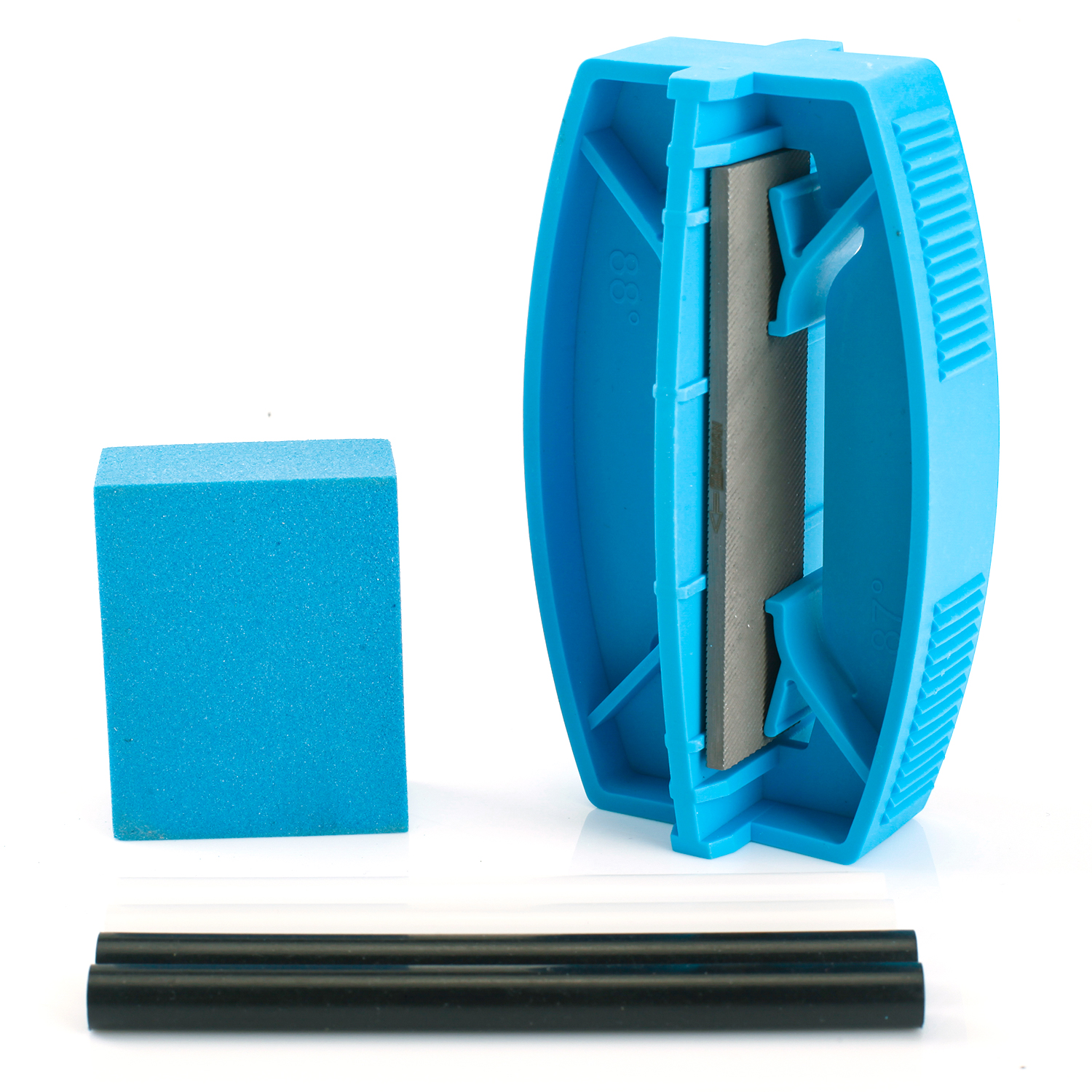 XCMAN Complete Ski Snowbaord Edge Care Tuner Kit Side Ski Angle Tool+Gummi Stone+PTEX Base Repair Candle