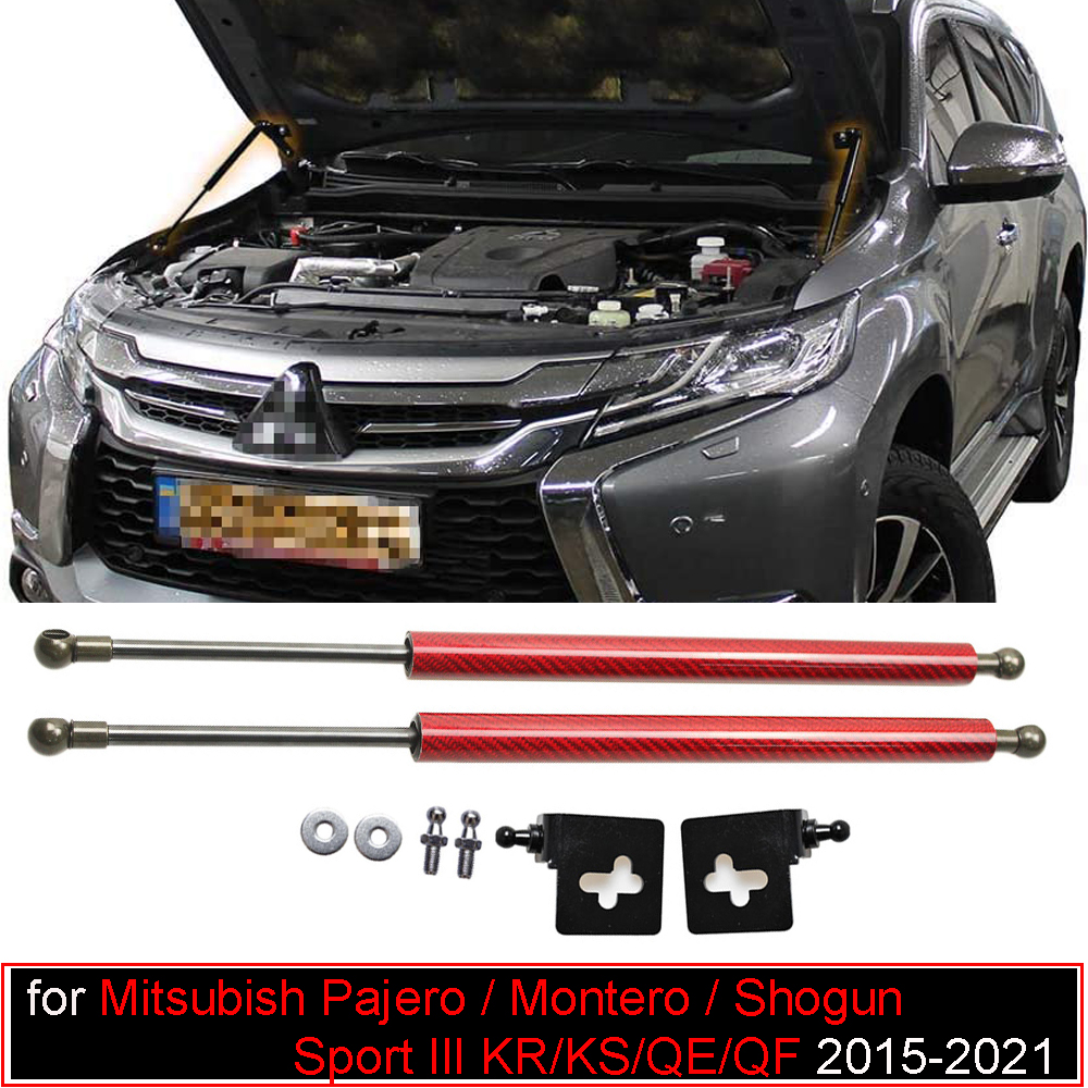Amortiguadores de Gas para el Capó Delantero de Mitsubishi Pajero Montero Shogun Sport III KR/KS/QE/QF 2015-2023