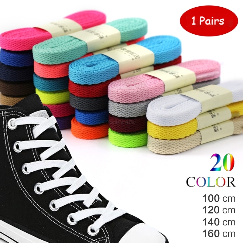 1 par de cordones gruesos para zapatos planos, cordones sólidos clásicos para zapatillas deportivas para correr, cordones para zapatos, botas, cordón de 0,8 CM de ancho